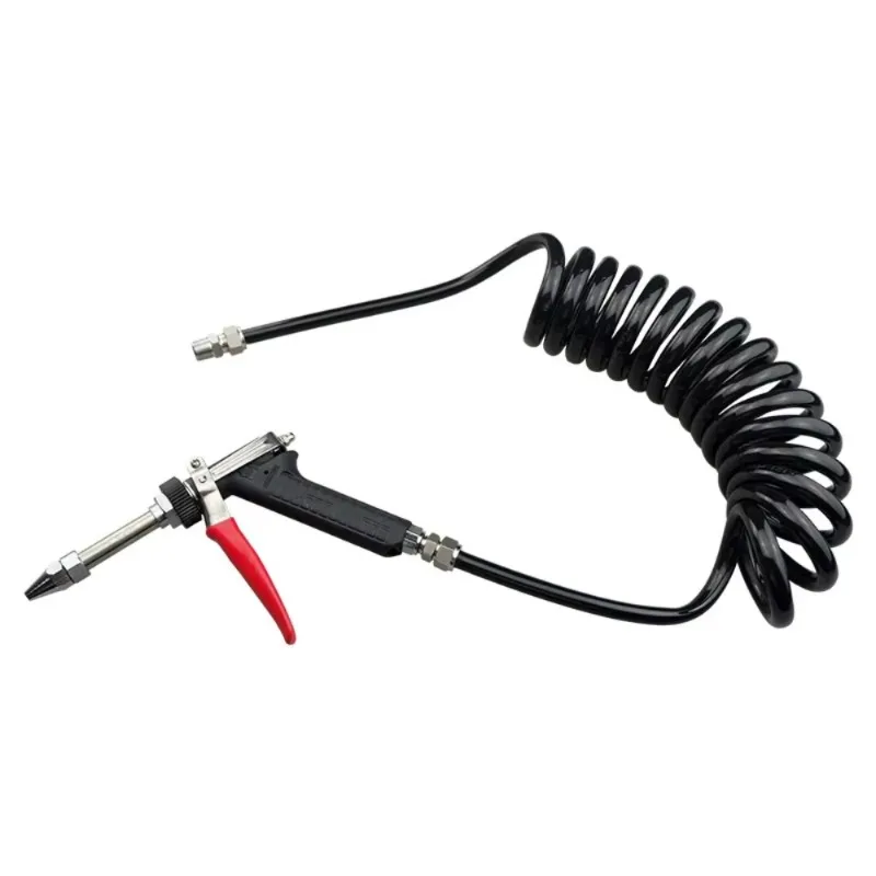 Wash Gun Set, Oil-Proof Coolant Spray Gun with Extended Nozzle, High Pressure Metal Pump Cleaning Gun for Workshop Use