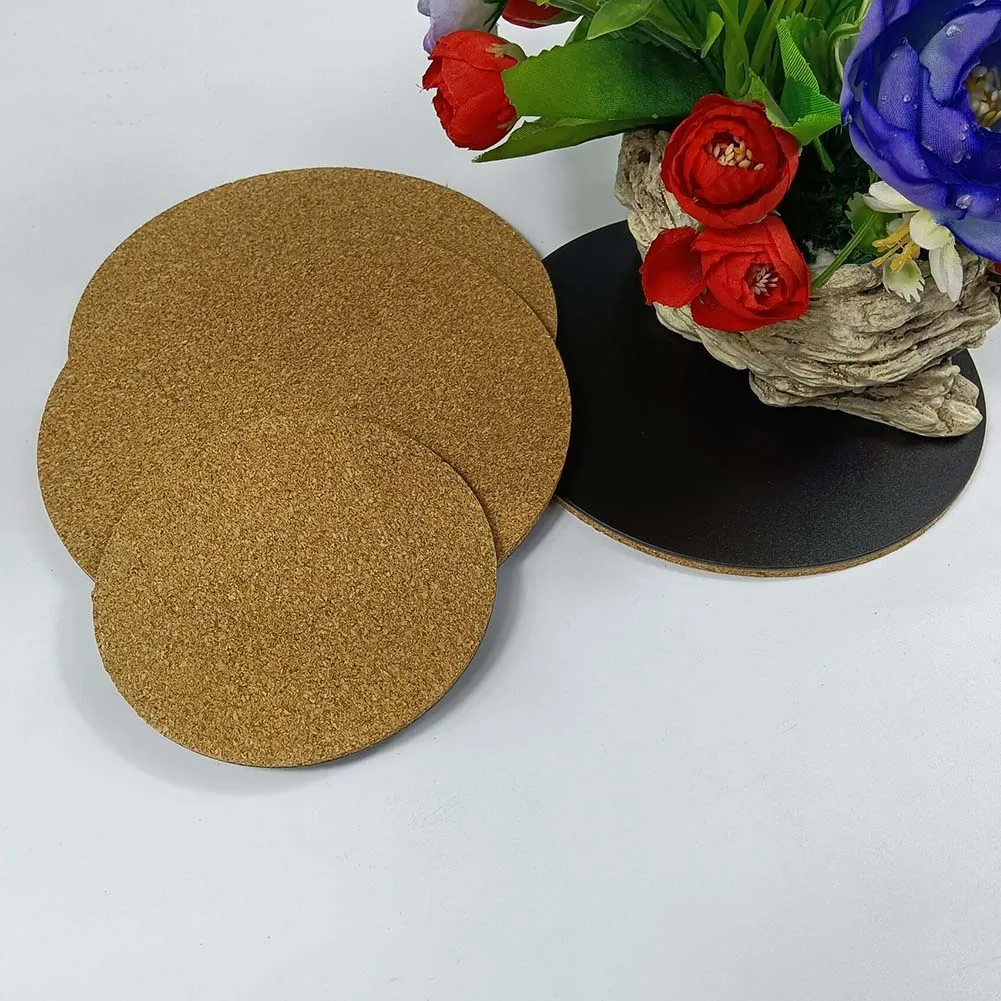 10-Piece Cork Plant Saucers Set with Rubber Backing for Indoor Plants Use 4 Inch 6 Inch 8 Inch 10 Inch 12 Inch Sizes