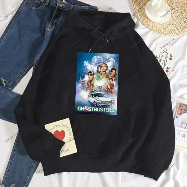 Ghostbusters Fashion Anime عارضة الرجال هوديي النساء والرجال البلوز قطرة الكتف رياضية الخريف والشتاء البلوز