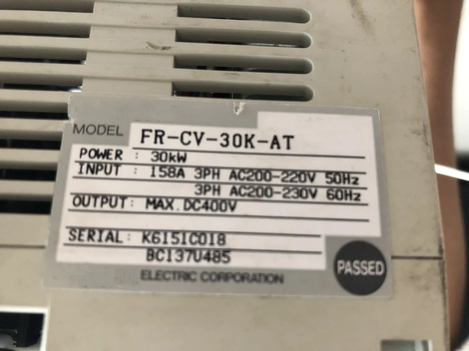 Servo Driver FR-CV-30K-AT In Good Condition