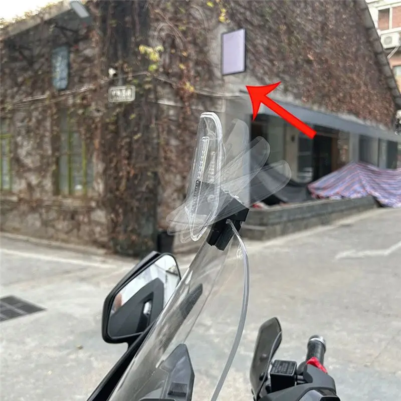 Customer Favorite Transparent Universal Motorcy Windshield Extension Adjustable Spoiler For BMW Kawasaki Honda 300