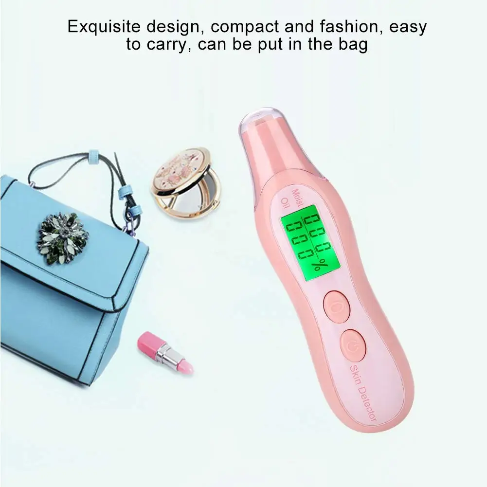 Probador Digital LCD para el cuidado de la piel, Detector de aceite, contenido de humedad, analizador hidratante Facial, detección, salón de belleza, SPA