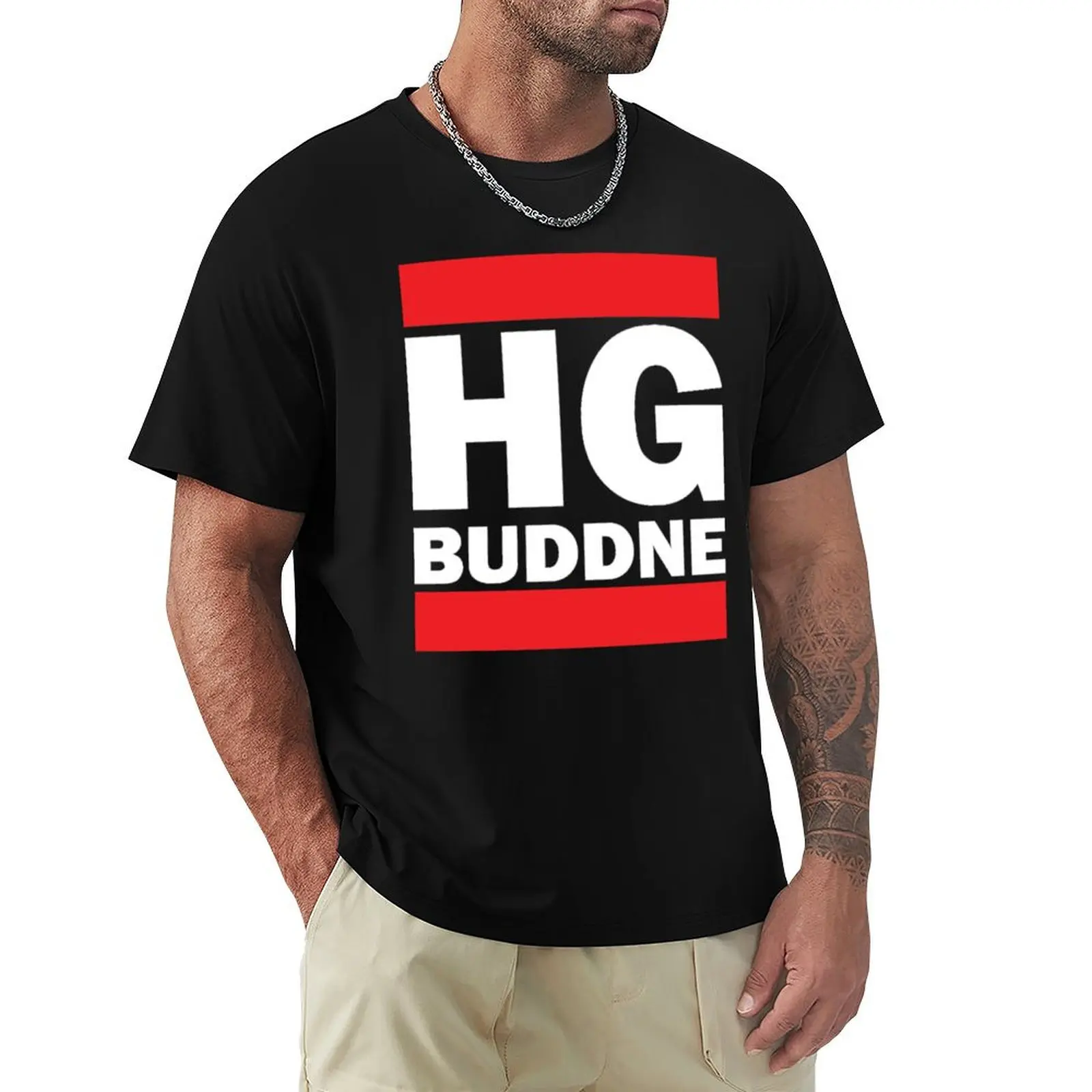 Camiseta HG BUDDNE para Gimnasio y Ejercicio, Manga Corta