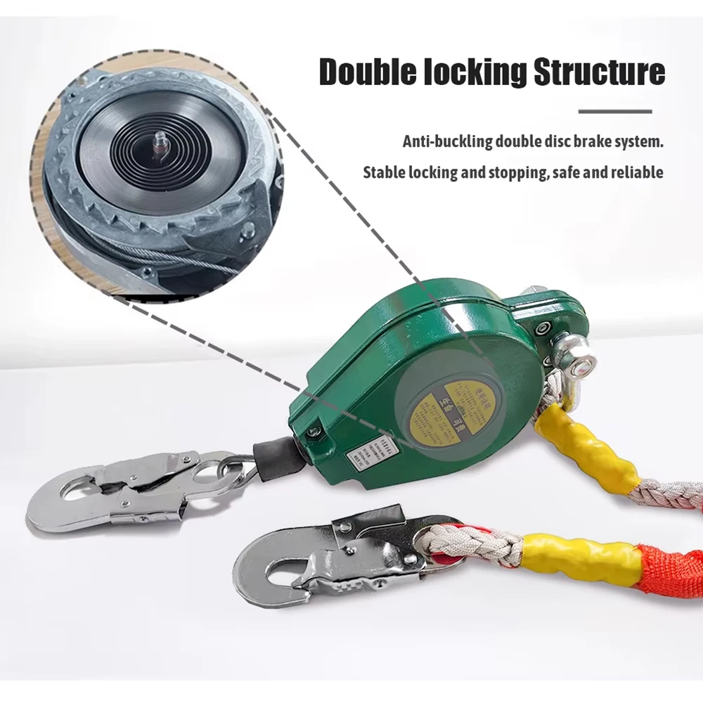 3/10M Fall Arrester Fall Protection Device Speed Difference Heavy Duty Cargo Elevator Crane Self-Locking Altitude Fall Protector