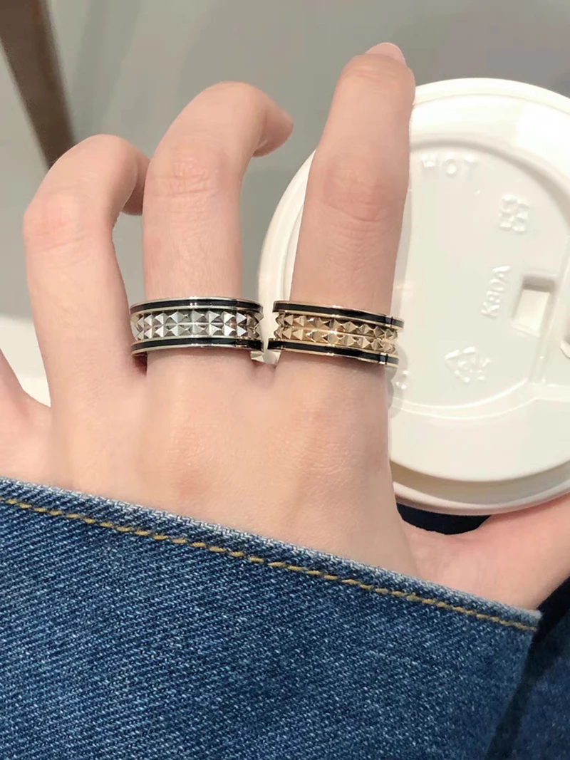 High quality seiko plating does not fade Ring Women Personalized Fashion Light Luxury Brand Couple Luxury Jewelry Party Gift