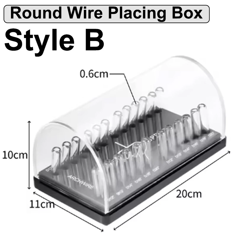 Dental Preformed Wire Storage Box, Orthodontic Niti Wire Storage and Organization Rack, Acrylic Material, Dental Instrument Case