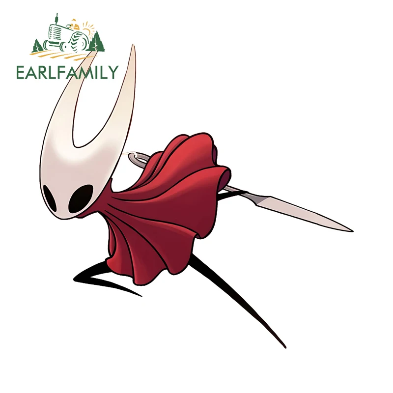 EARLFAMILY Reflective Hollow Knight Silksong‌ Car Stickers Vinyl Hot Game Selling Decal Scratch-Proof Computer Host Accessories