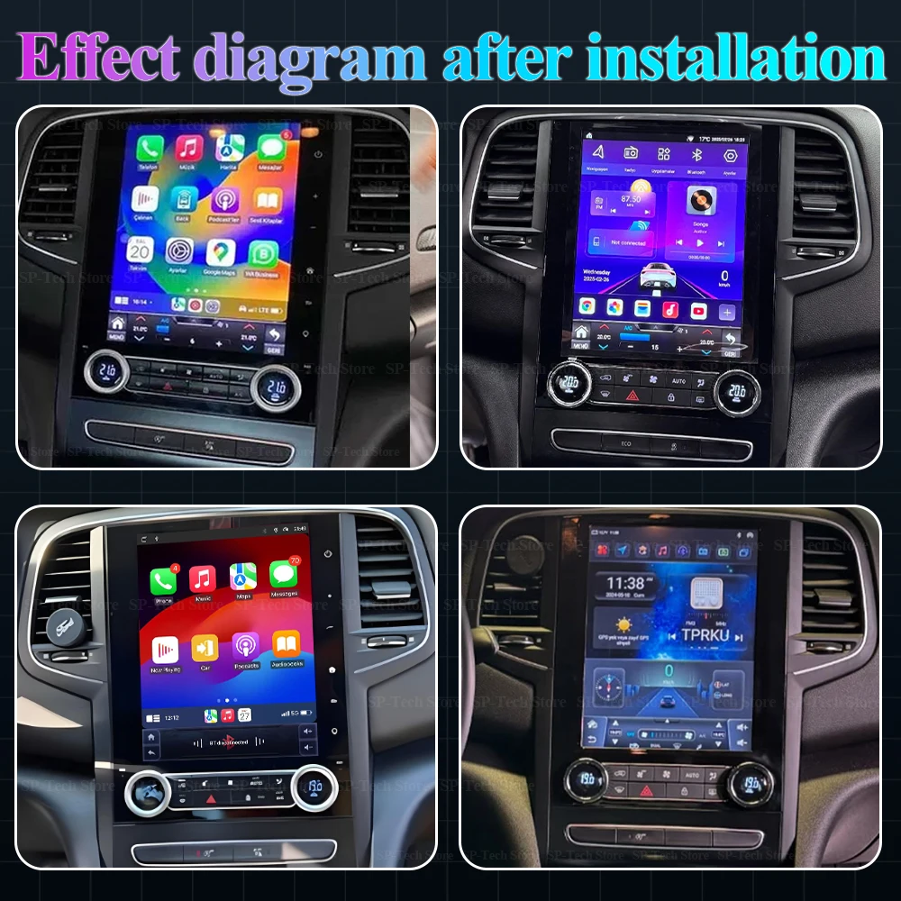 9.7 Inch For Renault Koleos Megane 4 Samsung SM6 Talisman 2017-2019 Android 15 Car Radio Carplay GPS Multimedia Video Player 5G view 3