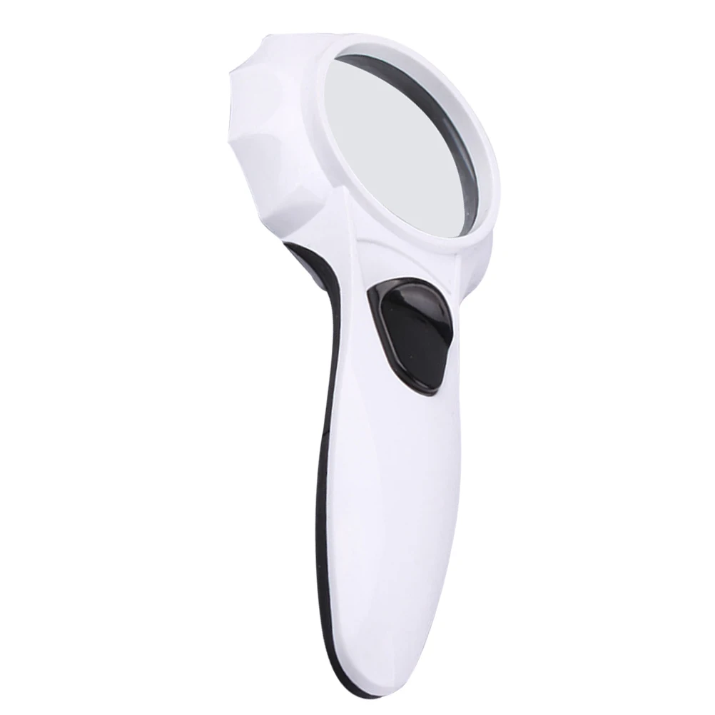 

H held Magnifying Glass 6 LED Lights Reading Tool High Magnification Clear Lenses Portable Design for Kids Seniors Home Use