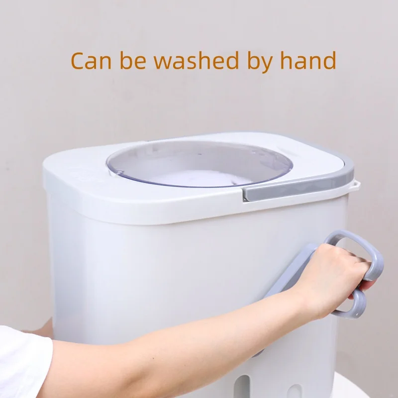 Electricity-free Manual Washing Machine for Student Dormitory with Hand-crank and Foot-pedal Small Household Children's Clothes
