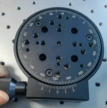 제품 - 360도 회전 인덱싱 디스크 수동 미세 조정 변위 정렬 플랫폼