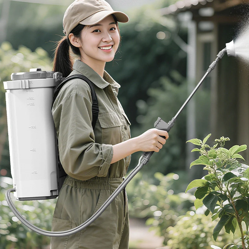 Elektryczny opryskiwacz plecakowy, inteligentne opryskiwanie, akumulatorowy opryskiwacz do pestycydów, konewka, rolnicze opryskiwacze z baterią litową.