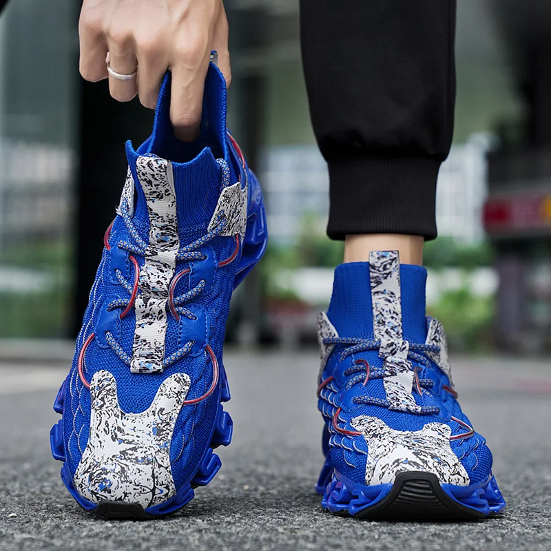 Fashion Men Sneakers Mesh Casual Shoes Lac-up Men Shoes Lightweight Vulcanize Shoes Walking Sneakers Zapatillas Hombre
