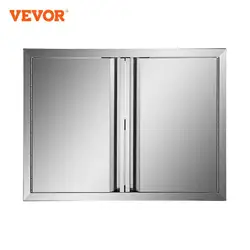 VEVOR-puerta de acceso para gabinete de barbacoa de acero inoxidable con manija empotrada para cocina interior/exterior, isla para barbacoa, fregadero de cocina, chimenea