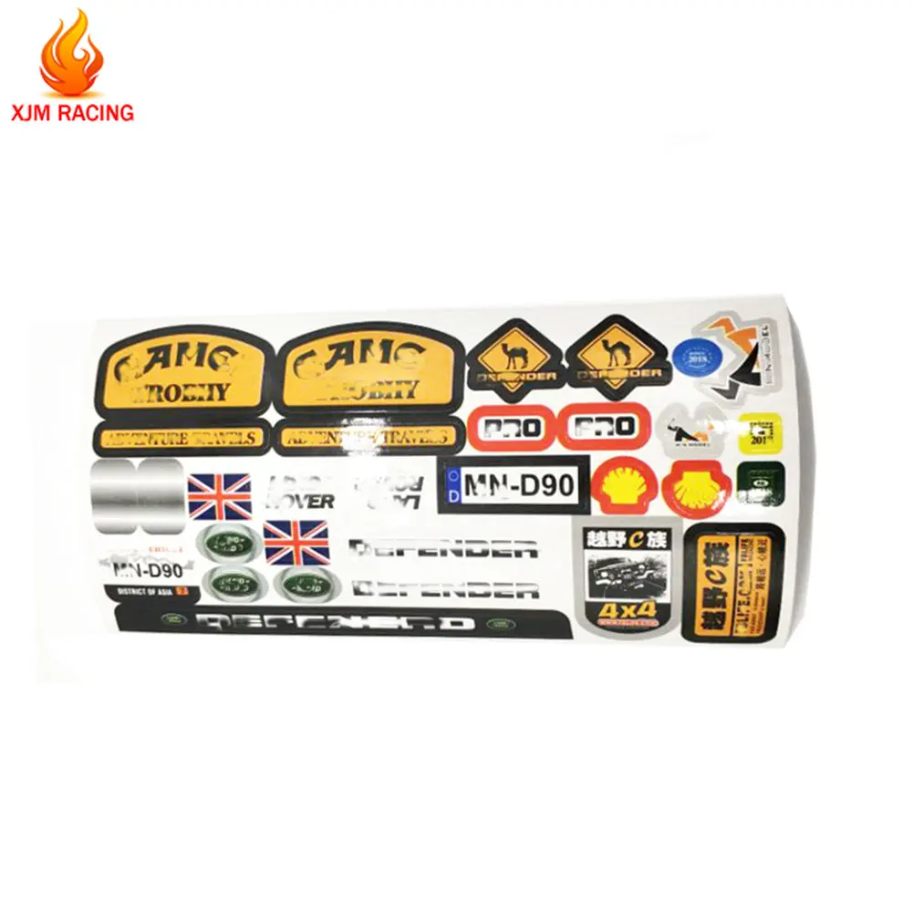 RC Car Model Stickers MN D90 D91 MN99S MN45 WPL B14 B24 B16 B36 C14 C24 RC Car Spare Parts DIY Simulation Body RC Sticker