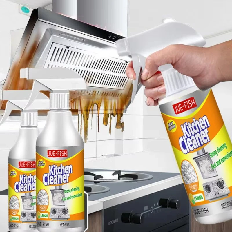 Limpiador de cocina portátil de 60ml, eliminador de estufa, elimina aceite, suciedad, óxido, grasa, desengrasante, pulverizador de limpieza de cocina para el hogar