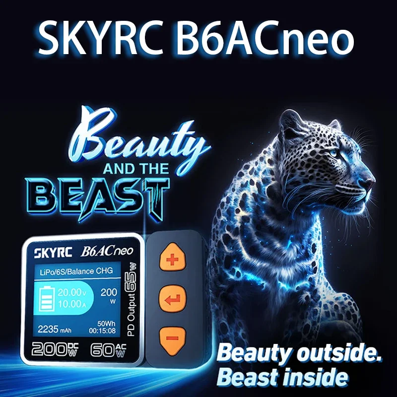 2023 New SkyRC B6ACneo Smart Charger DC 200W AC 60W Battery Balance Charger B6AC neo  Upgraded for b6ac v2 SK-100200