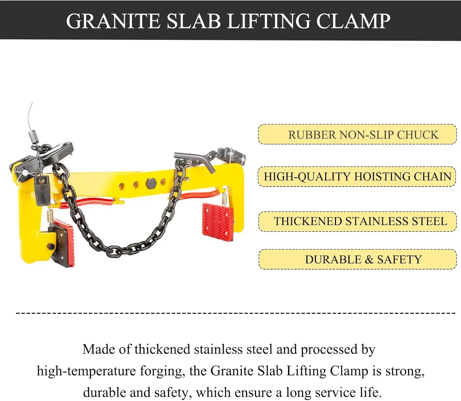 Slab Clamp 770lbs, Stone Clamps, Heavy Duty Clamps, Clamps for Granite Stone Marble Slate Rock B