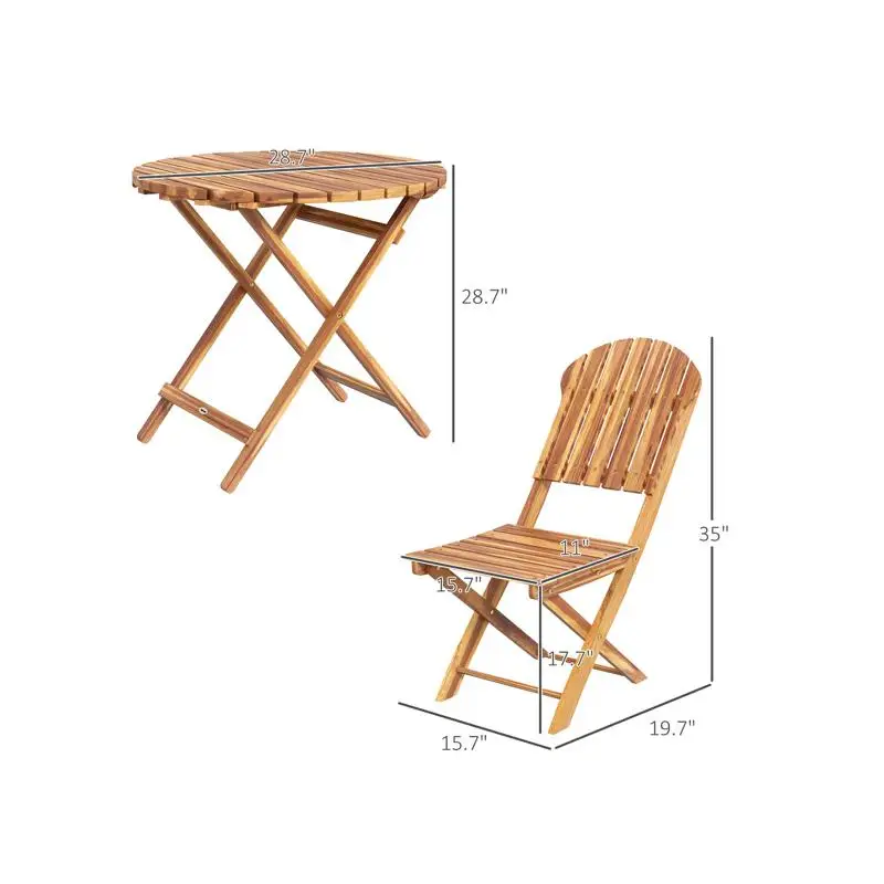 Outdoor Dining Table & Chair Set with Umbrella