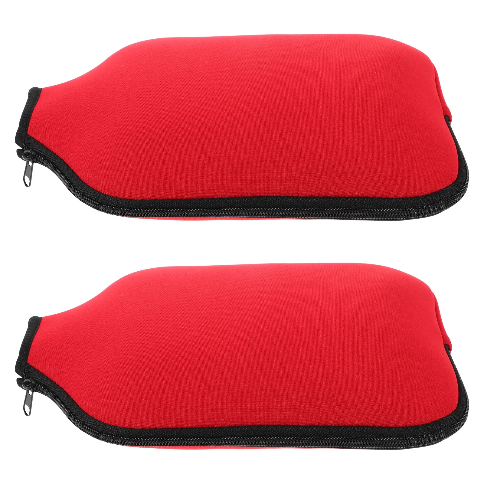 Housse de raquette de cornichon, 2 pièces, étui étanche pour batte de Tennis de Table, sac de pagaie, rangement antichoc, planche rouge