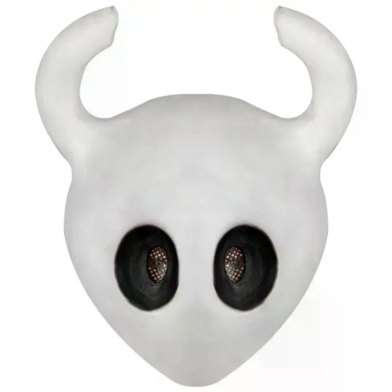 Maska lateksowa Hollow Knight - Hełm do cosplayu, maska na Halloween, rekwizyty do kostiumów przygodowych, przebranie