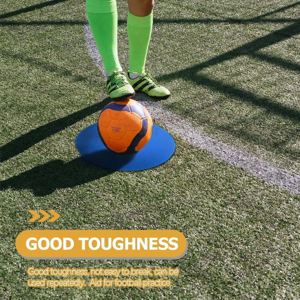 

5 Pcs Football Landmark Mat Soccer Markers Multifunction Training Equipment Pvc Sign Discs