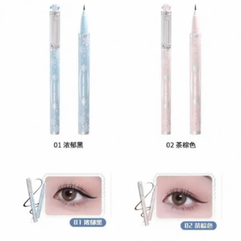 Flower Knows Snow Ballet Collection Eyeliner Liquid Pen Evenly Smoothly Colored Not Easy To Smudge Eyeliner Makeup