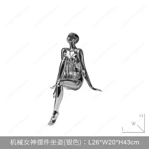 Hajime Sorayama modern science and technology decoration cabinet decoration machinery goddess figure sculpture tabletop