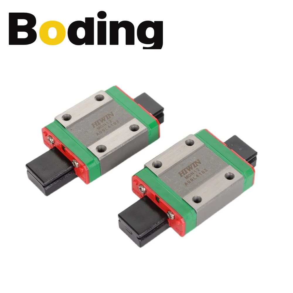 Boding Hiwin Linear Guide Slider Block MGN7C MGN9C MGN12C MGN15C Grease Nipple Linear Rail Bearing For CNC Router