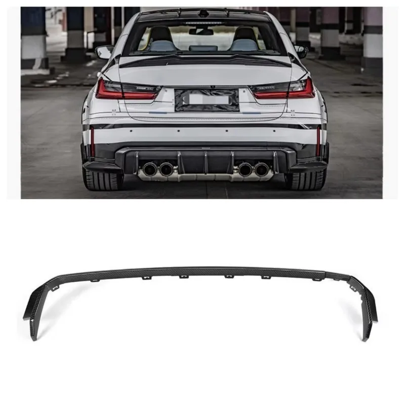 

For Automotive Parts Suitable For M3 M4 Series G80 G81 G82 G83 Carbon Fiber Original Car Style Rear Bumper Decorative Strip