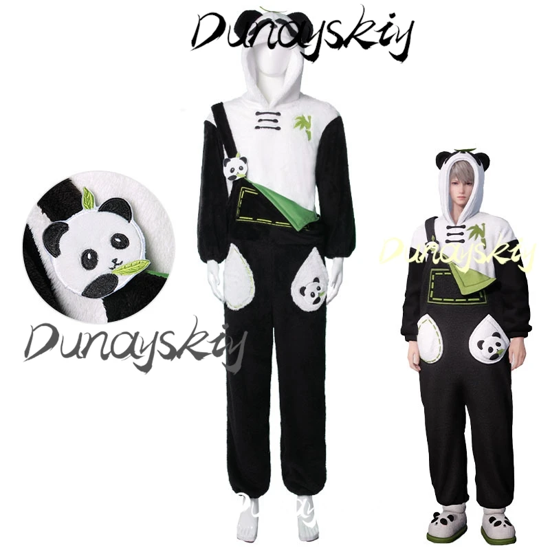 Anime Love Sylus Panda pijamas de felpa Cosplay disfraces de espacio profundo Cos trajes para mujer hombre fiesta de Navidad personalizado