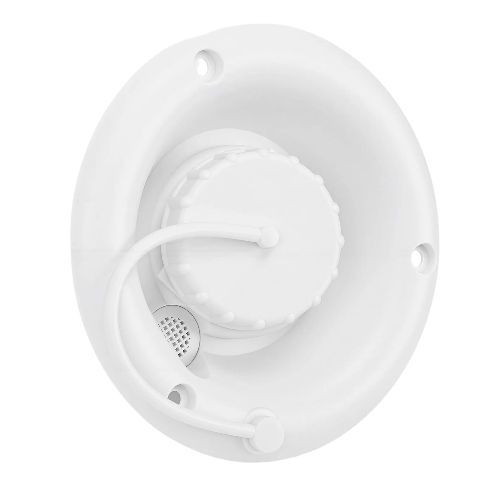 RV Gravity Fill Inlet RV Gravity Fresh Water Fill Inlet Round with Lid Anti Lost Strap Anti Overflow PP for Trailer Motorhome