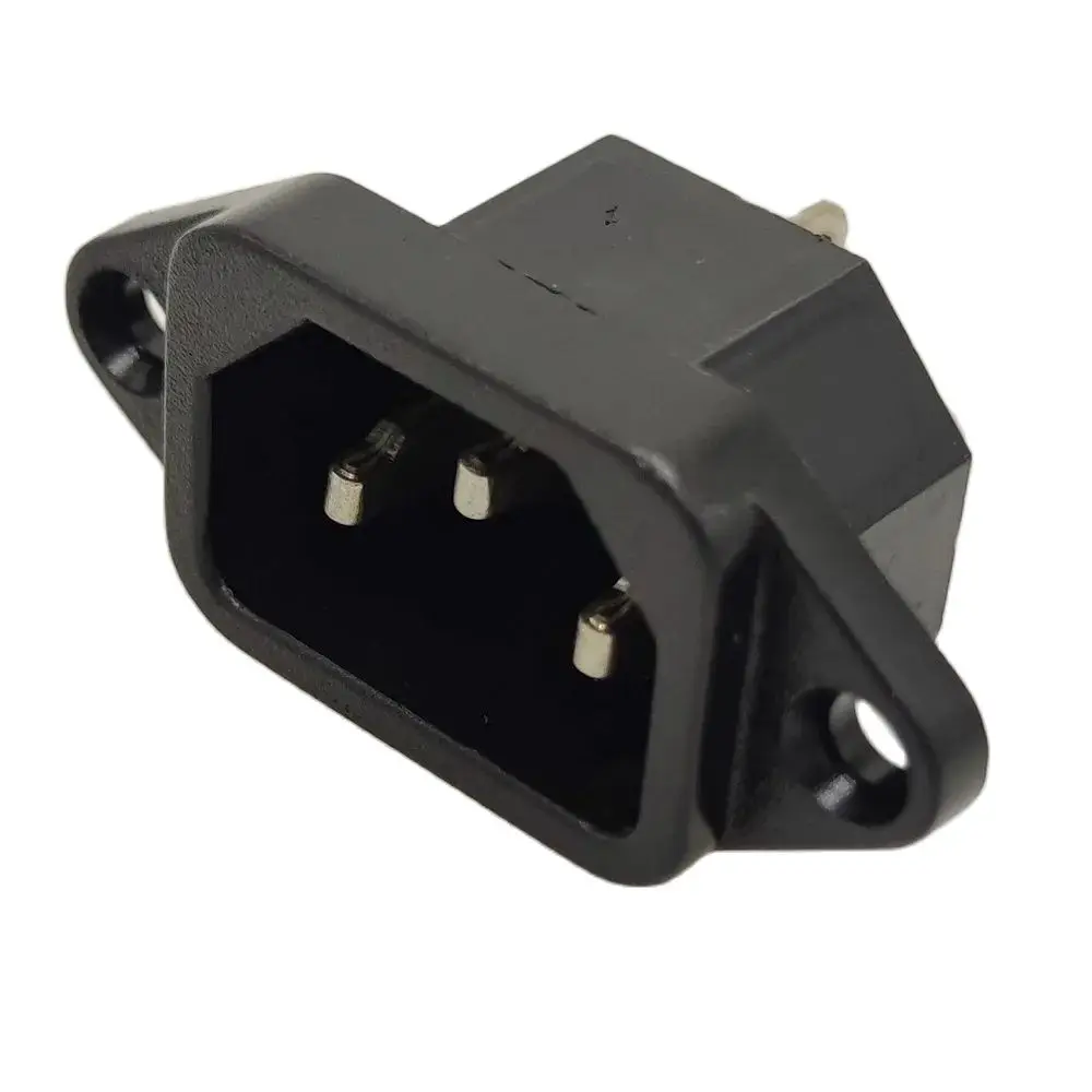 15A/250V 3pin AC power socket With fixed hole 5pcs/lot