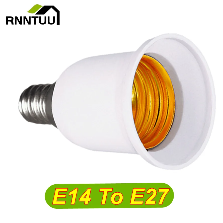 

RnnTuu LED Lamp Adapter E14 to E27 Lamp Holder Converter Socket Light Bulb Lamp Base Holder Adapter Plug Led Light Use