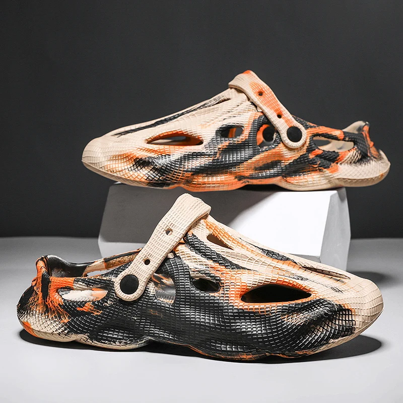 Summer Men Women Slippers Camouflage Outdoor Sandals Clogs Beach Slippers Flip Flops Couples Indoor Home Slides Bathroom Shoes