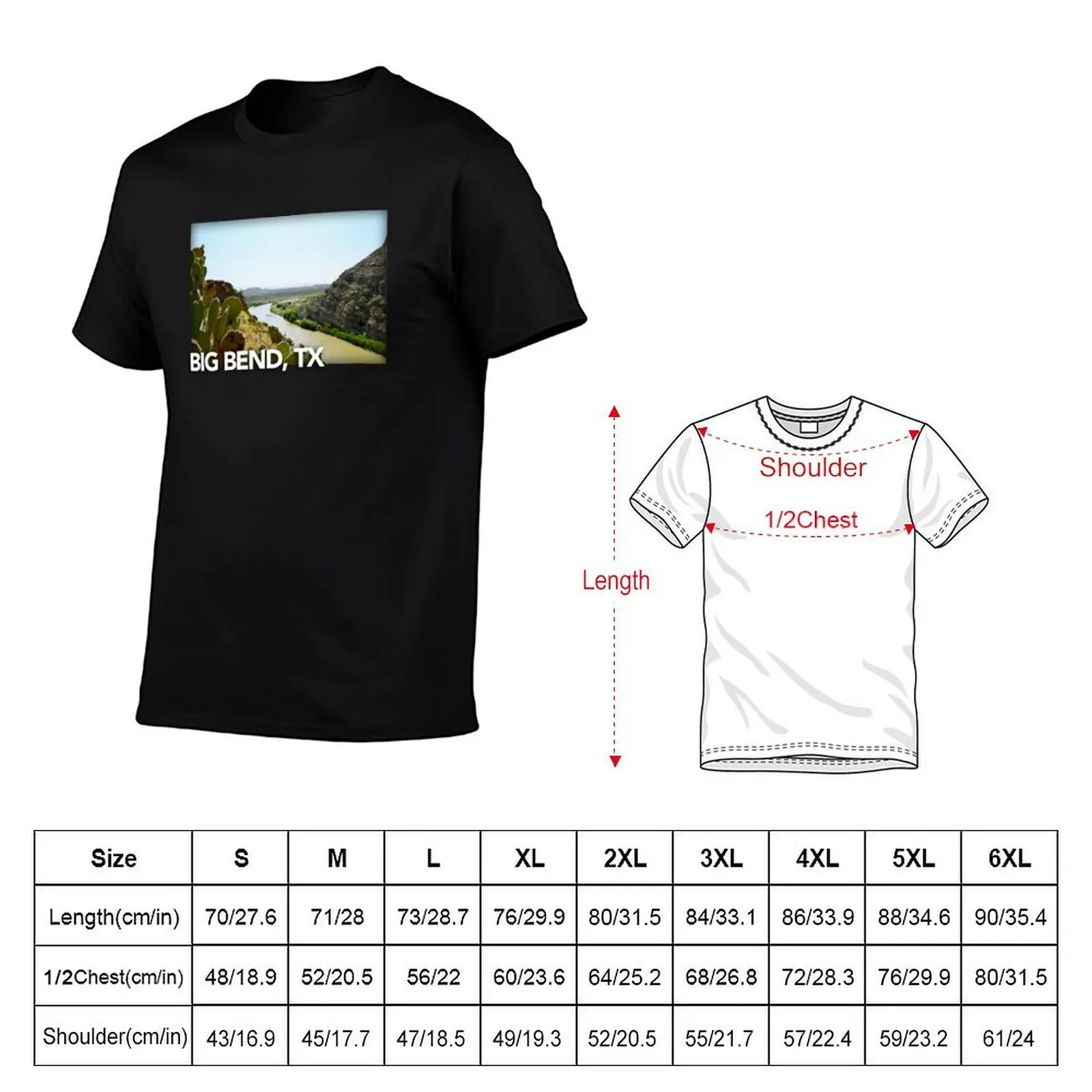 Big Bend Landscape 5 T-Shirt Casual Trendy Streetwear Tee Shirt