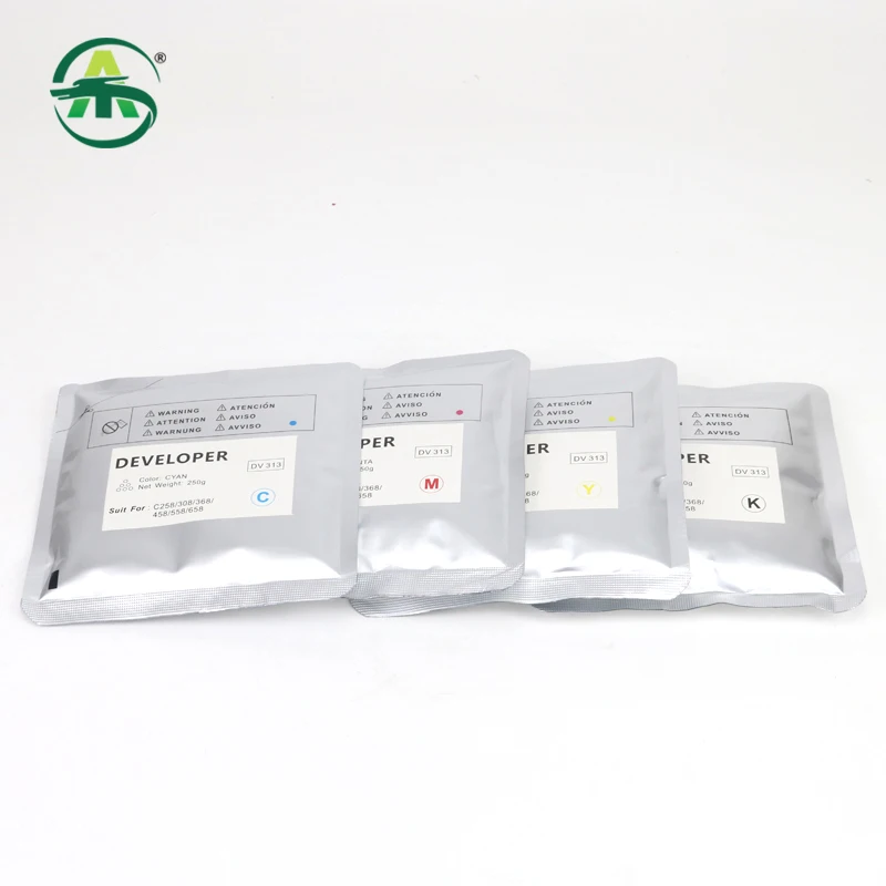 1PCS DV313 DV 313 C308 C258 Developer Powder for Konica Minolta Bizhub C308 C368 C458 C558 C658 C 258 308 368 458 558 CMYK