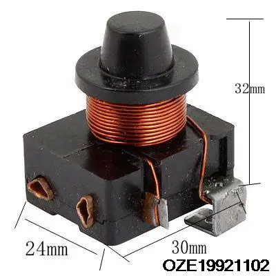 1/4HP 180w Refrigerator Electromagnetic Starter Compressor PTC Relay Black