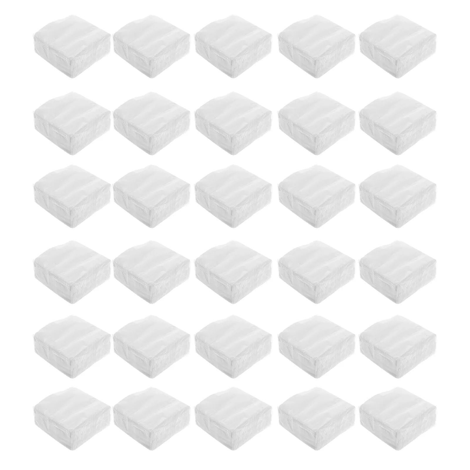 호텔 레스토랑용 50매 두꺼운 부드러운 티슈 페이퍼 시트, 흰색 일회용 냅킨 대량 팩, 우아한 엠보싱 가장자리 디자인