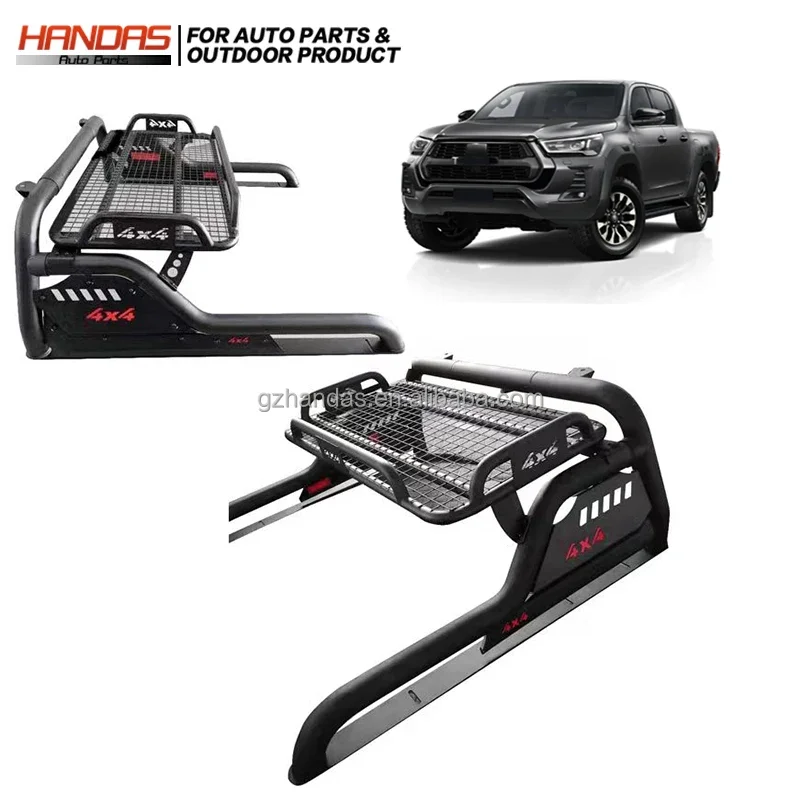 Handas NEW Arrived Offroad Parts Adjustable Roll bar Universal Pickup Trucks barra antivuelco For car Hilux Ranger