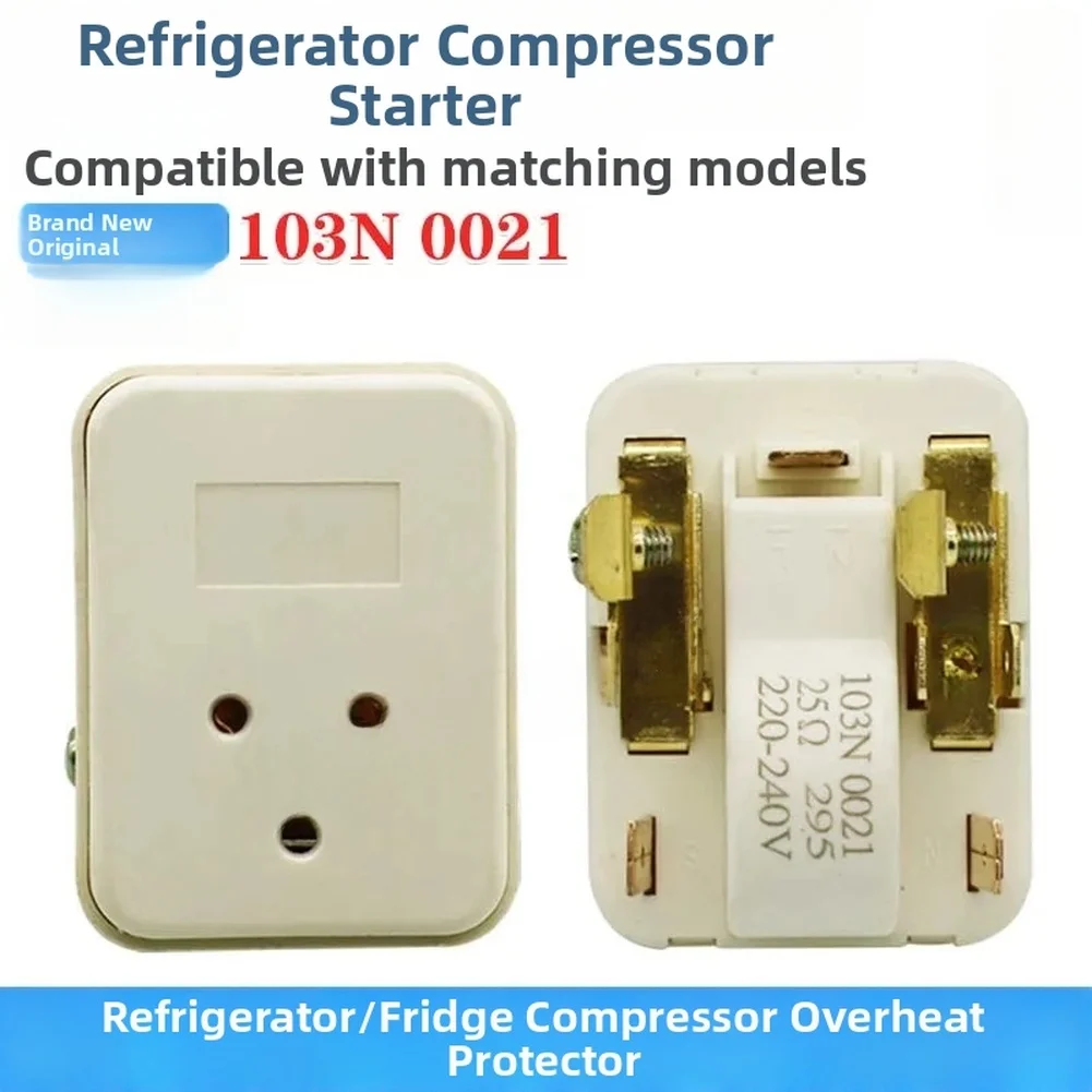 Refrigerator Compressor Starting Relay 103N 0021 Featuring PTC Thermistor Technology And Protection Against Short Circuit Risks