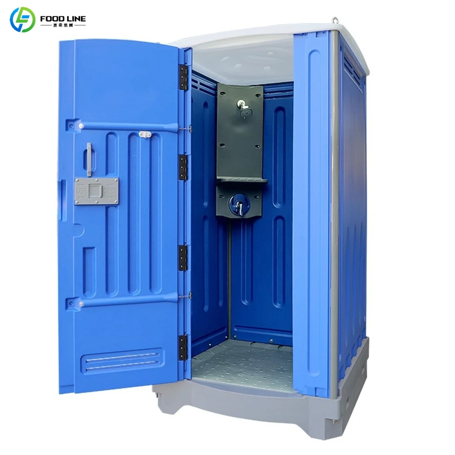 Portable Toilet, Quick Connect Sanitation Unit with Flexible Waste Hose for Temporary Outdoor Gathering Sanitation