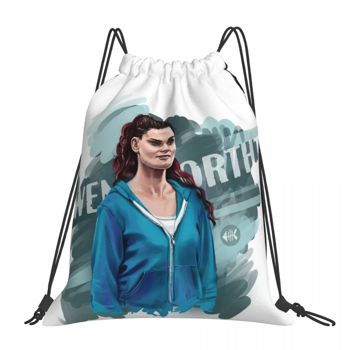 Ransel Bea Smith tas serut portabel Fashion bundel kantung serut tas olahraga saku tas buku untuk siswa perjalanan