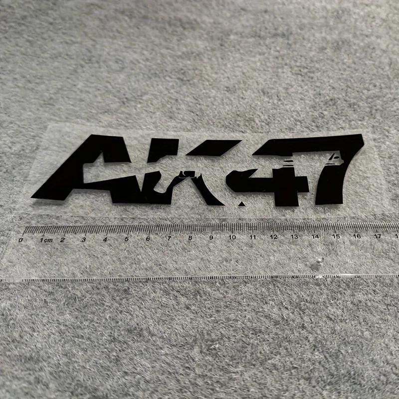 AK47 Waterproof Vinyl Stickers Decals For Car Bumper Rear Glass Motorcycle Electric Vehicle Exterior Decor