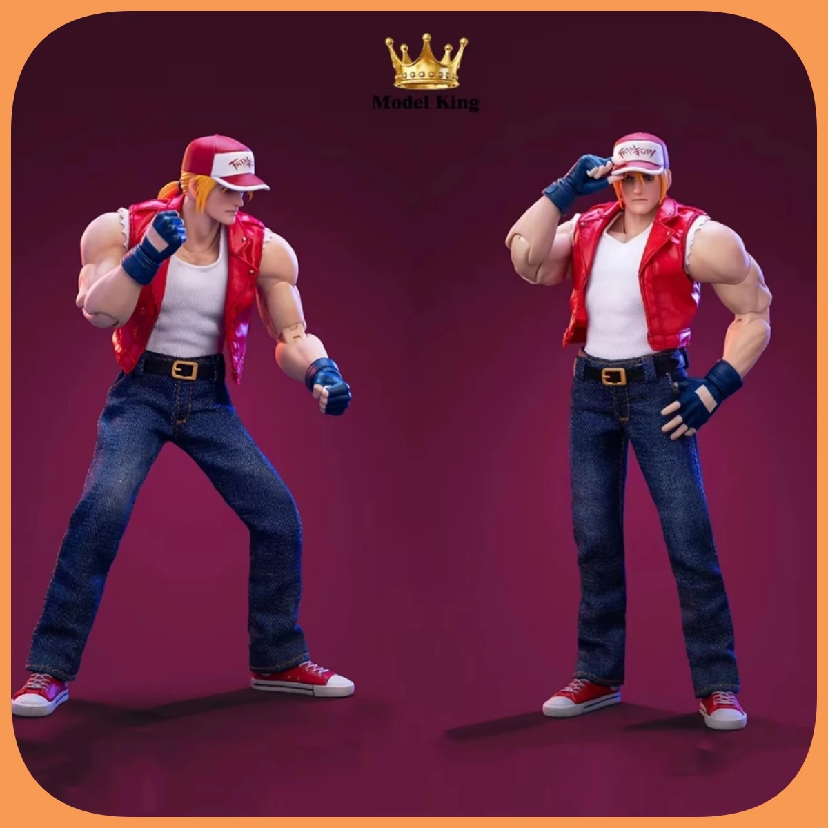 New Stock TUNSHI STUDIO TS-XZZ-005 1/12 Scale Terry Bogard with Double Head Full Set 15.5cm Action Figure Body Model For Fans