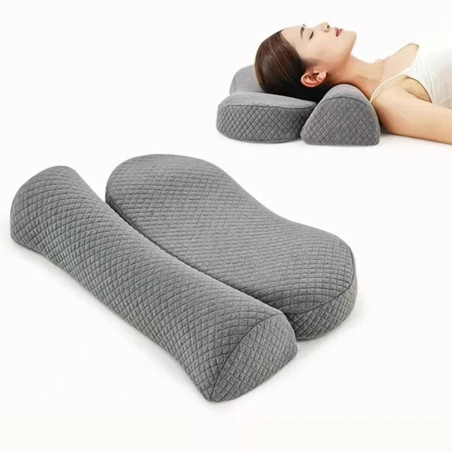 

Upgrade Your Comfort with Luxuriously Soft Orthopedic Memory Foam Cervical Cushion - Ergonomically Designed for Superior Support