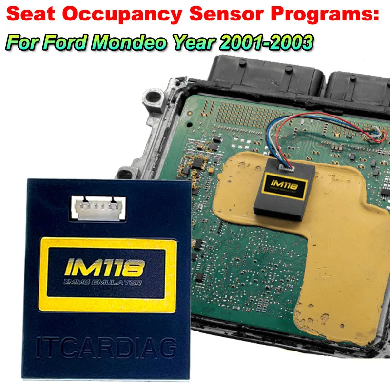 ITCARDIAG IM118 Immo Off SQU Emulator For Ford Mazda 1995-2002 with PATS Module and 4C Key Transponder Immobilizer Emulador