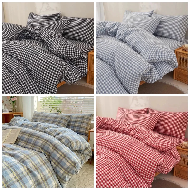 Plaid 100% Cotton Fabric By The Meter for DIY Clothing Upholstery Tableclot Sewing Cloth Wearable Anti-wrinkle Comfortable Black