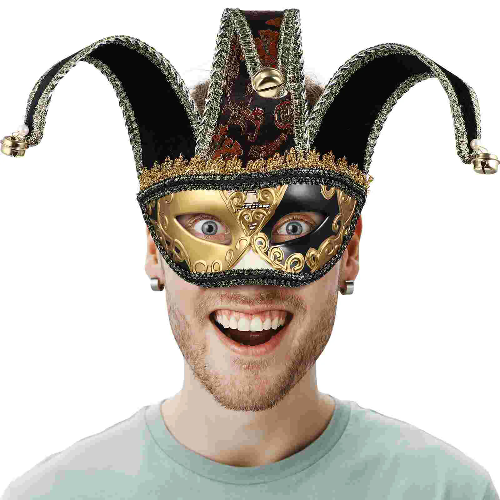 

Fun Mask Venetian Decor Carnival Half Face Aldult Party Masquerade for Men Halloween Masks