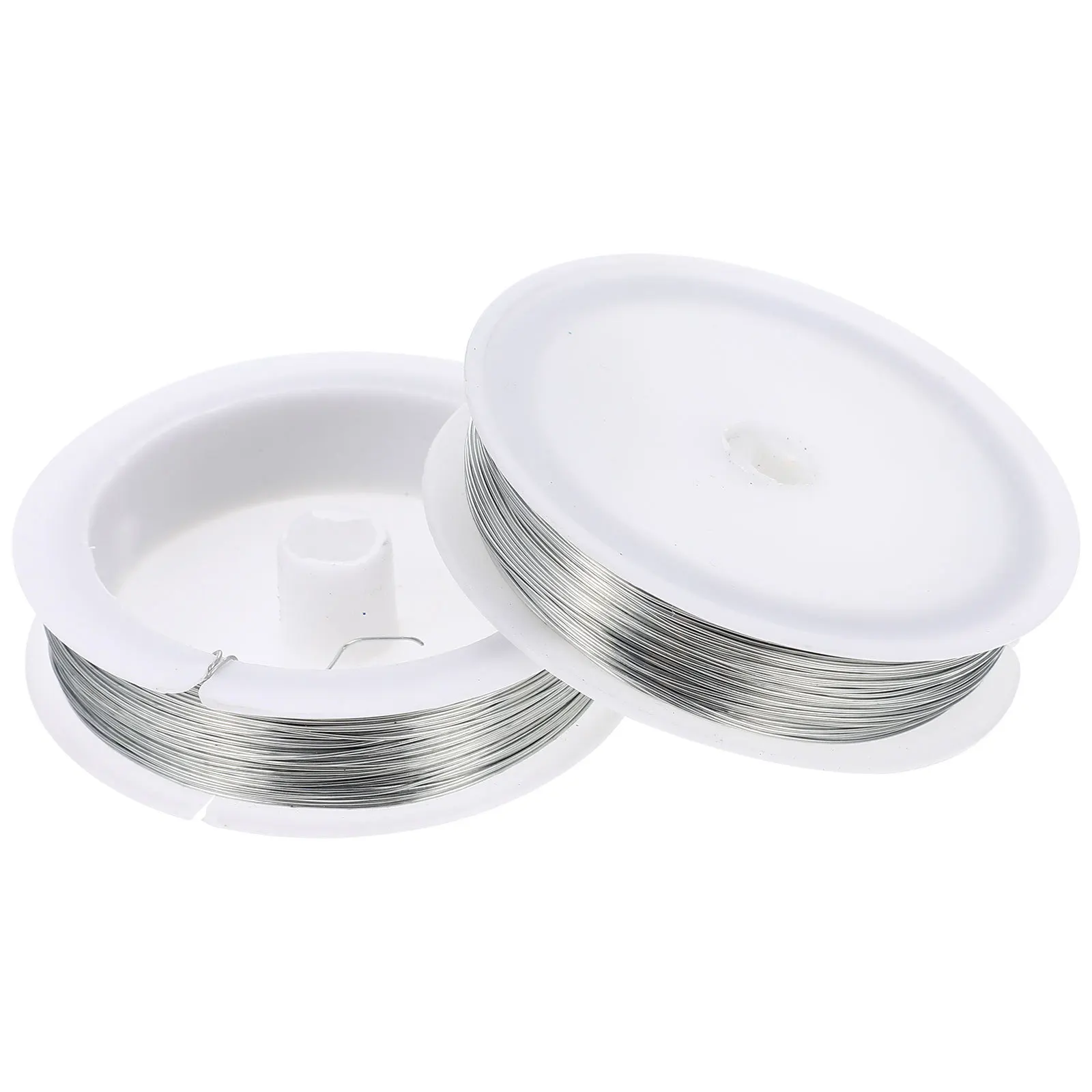 2 لفات سلك حديد ملون لتقوم بها بنفسك الحرفية انحناء خفيفة الوزن غير قابلة للتآكل أسلاك فنية لصنع المجوهرات لوازم الحرف اليدوية